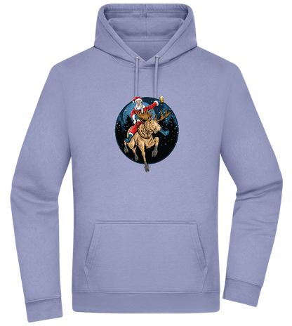 Santa Joyride Design - Premium Essential Unisex Hoodie_BLUE_front