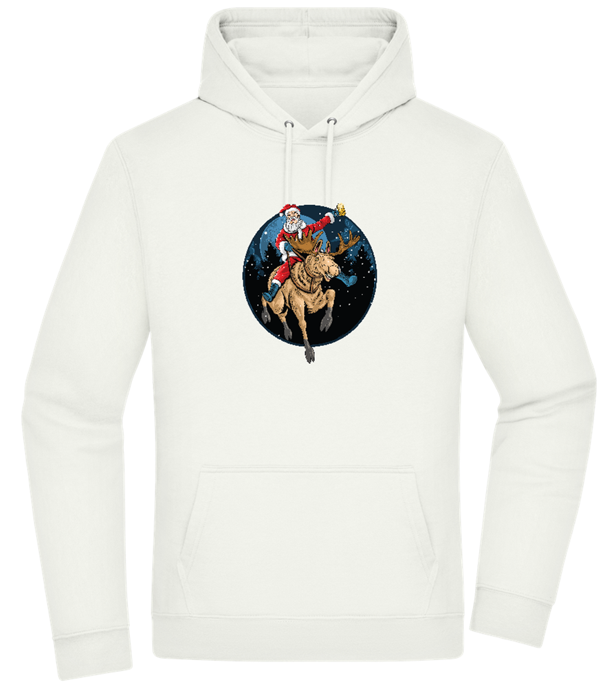 Santa Joyride Design - Premium Essential Unisex Hoodie_CREAMY GREEN_front