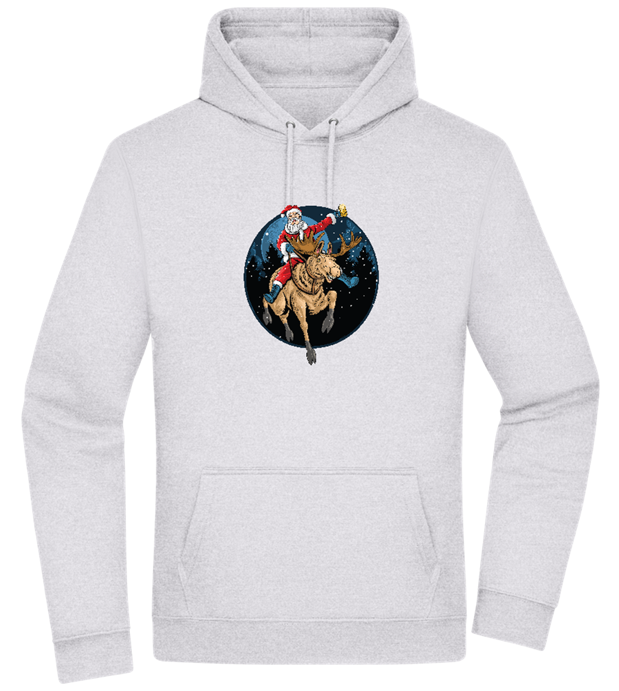 Santa Joyride Design - Premium Essential Unisex Hoodie_ORION GREY II_front