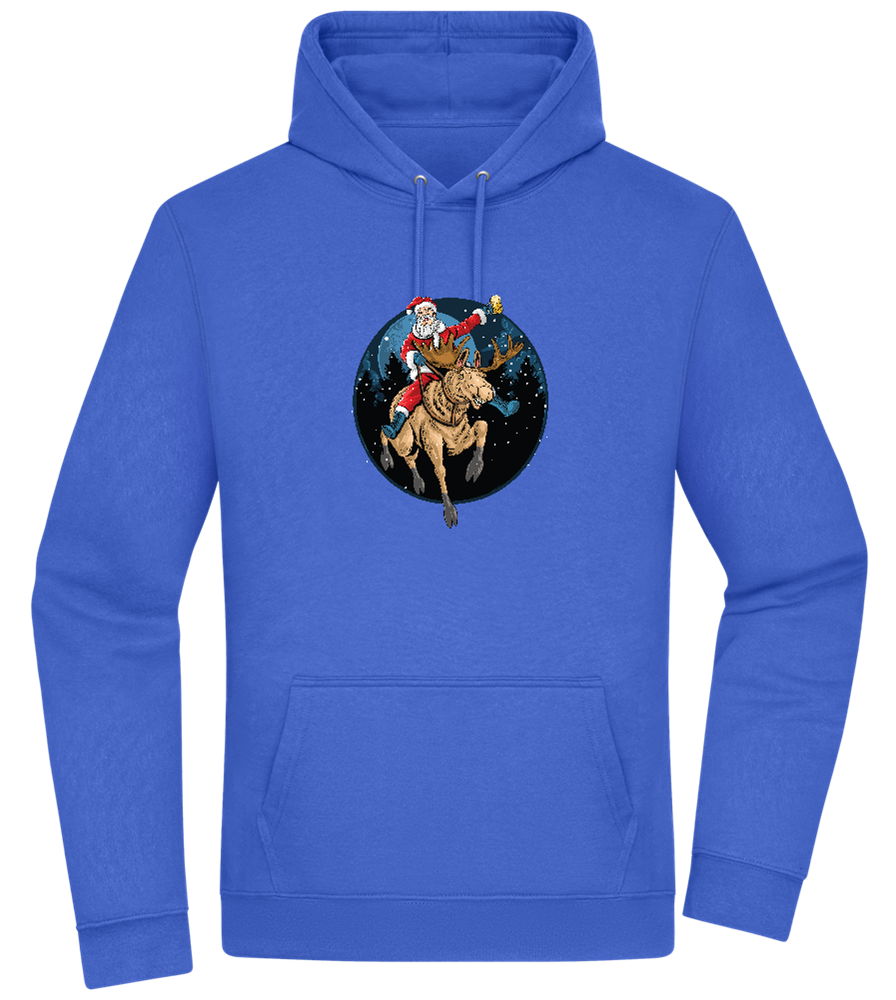 Santa Joyride Design - Premium Essential Unisex Hoodie_ROYAL_front