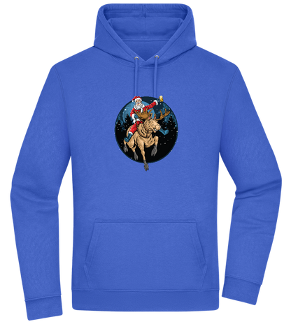 Santa Joyride Design - Premium Essential Unisex Hoodie_ROYAL_front