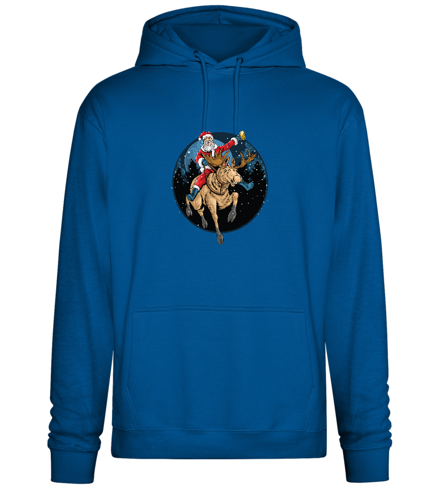 Santa Joyride Design - Premium Essential Unisex Hoodie_ROYAL_front