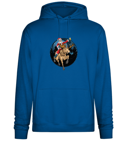 Santa Joyride Design - Premium Essential Unisex Hoodie_ROYAL_front