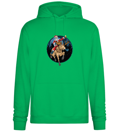 Santa Joyride Design - Premium Essential Unisex Hoodie_SPRING GREEN_front