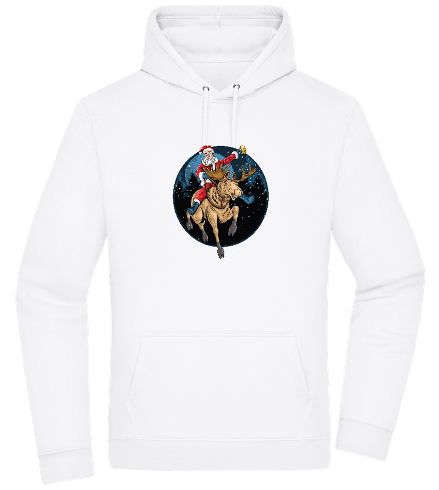 Santa Joyride Design - Premium Essential Unisex Hoodie_WHITE_front