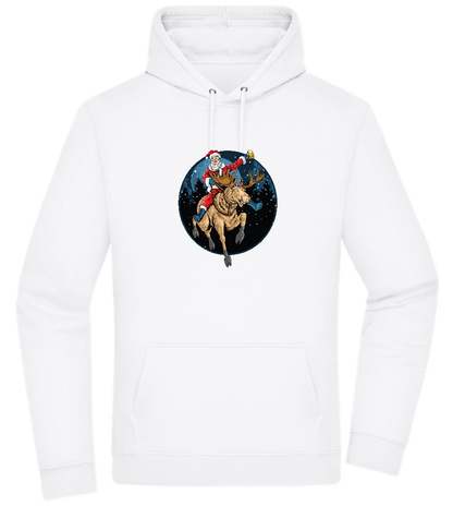 Santa Joyride Design - Premium Essential Unisex Hoodie_WHITE_front