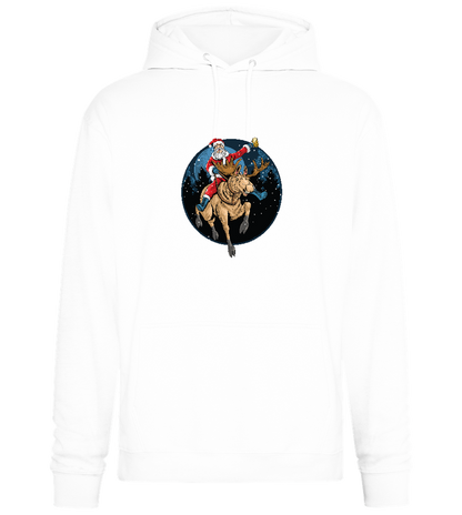 Santa Joyride Design - Premium Essential Unisex Hoodie_WHITE_front