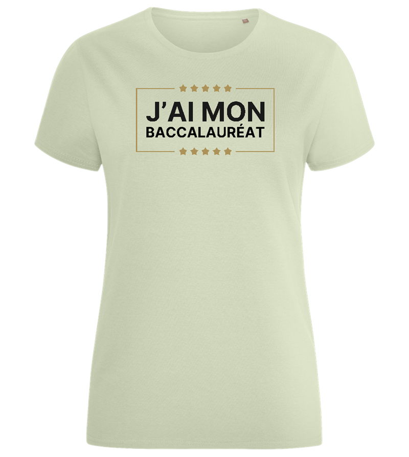 J'ai Mon Bac Design - Comfort women's fitted t-shirt_SILESTONE_front