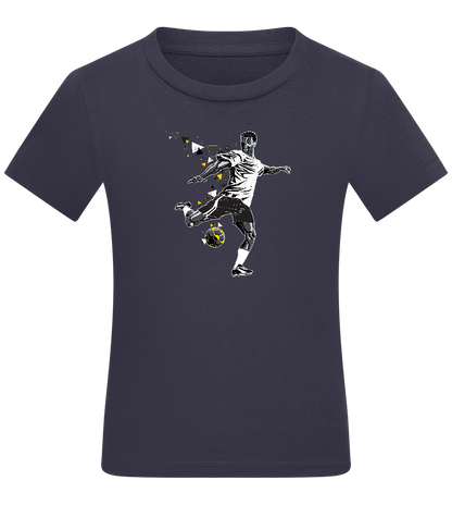 Power Shot Design - Comfort kids fitted t-shirt_FRENCH NAVY_front