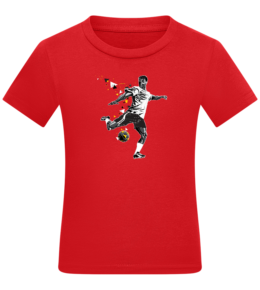 Power Shot Design - Comfort kids fitted t-shirt_RED_front