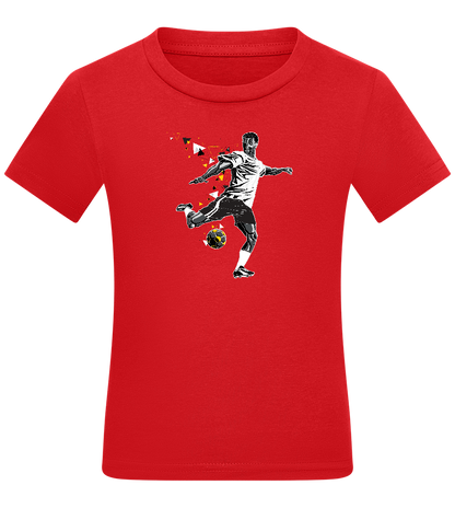 Power Shot Design - Comfort kids fitted t-shirt_RED_front