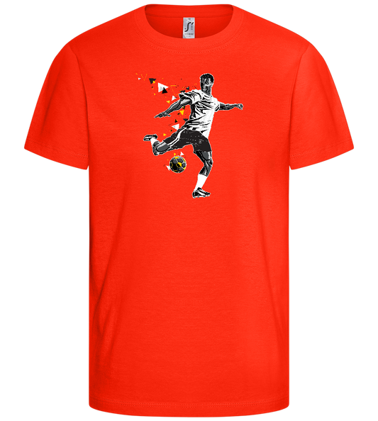 Power Shot Design - Comfort kids fitted t-shirt_RED_front