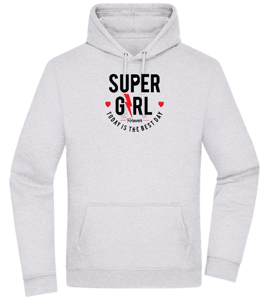 Super Girl Forever Design - Premium Essential Unisex Hoodie_ORION GREY II_front