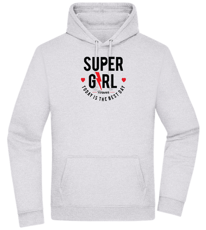 Super Girl Forever Design - Premium Essential Unisex Hoodie_ORION GREY II_front