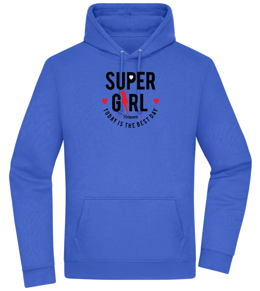 Super Girl Forever Design - Premium Essential Unisex Hoodie_ROYAL_front