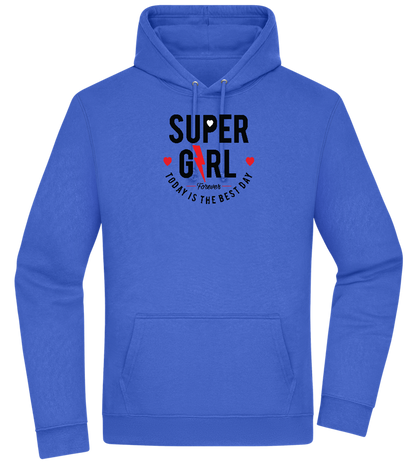 Super Girl Forever Design - Premium Essential Unisex Hoodie_ROYAL_front