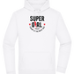 Super Girl Forever Design - Premium Essential Unisex Hoodie_WHITE_front