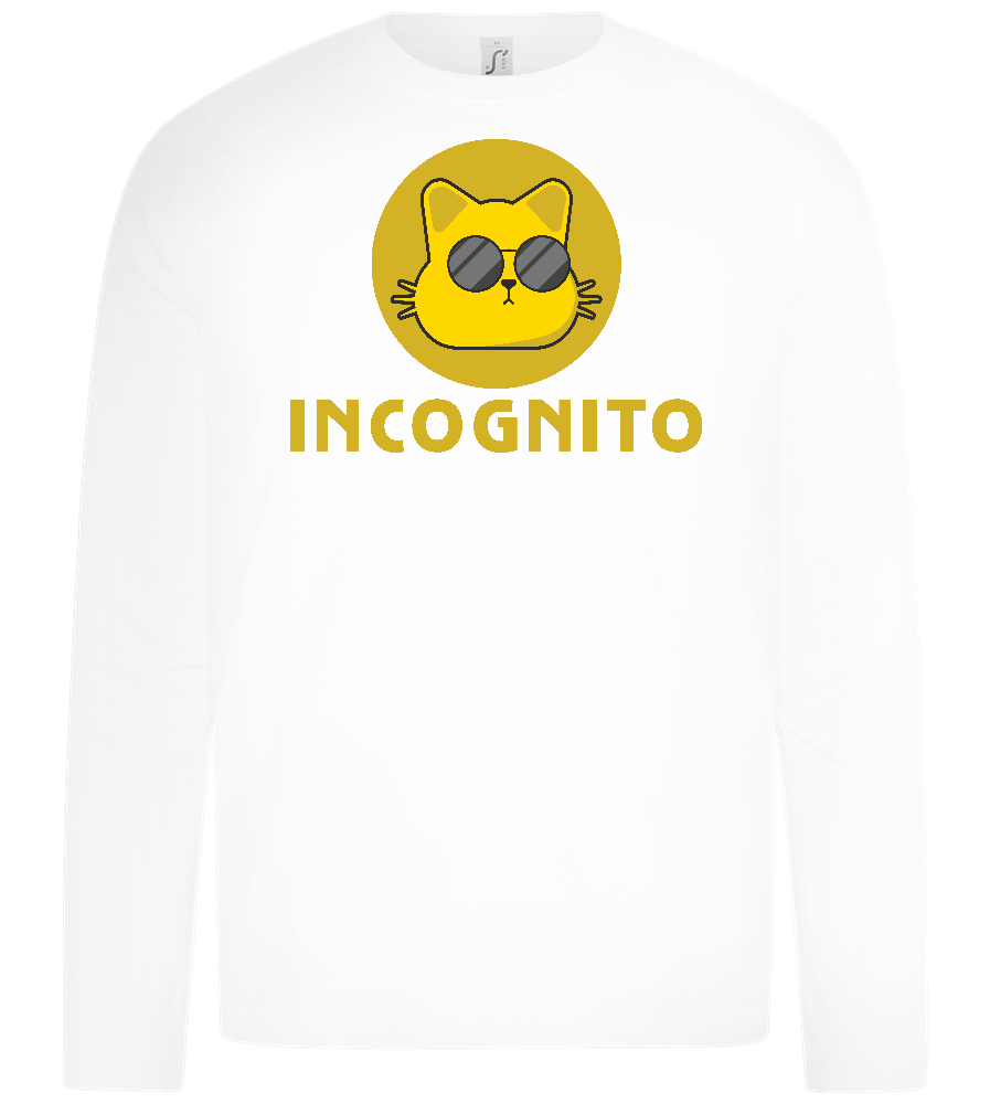 Incognito Design - Premium kids long sleeve t-shirt_WHITE_front