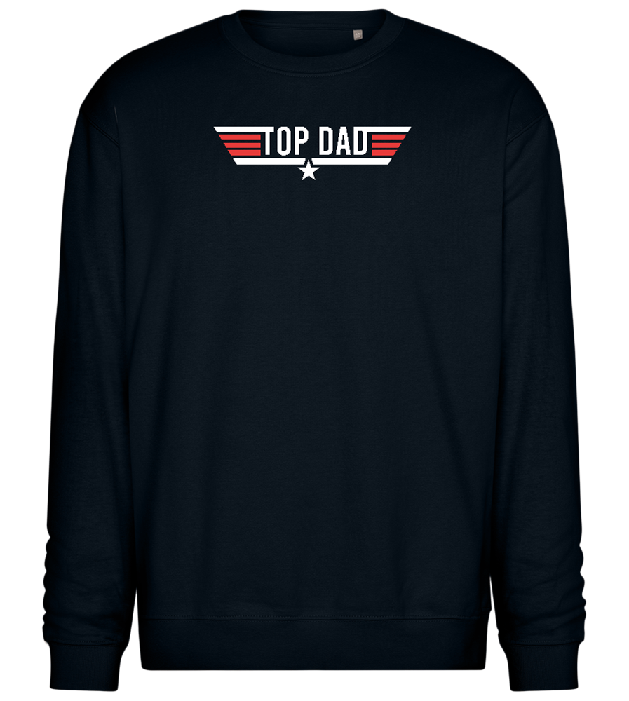 Top Dad Design - Comfort Essential Unisex Sweater_BLACK_front