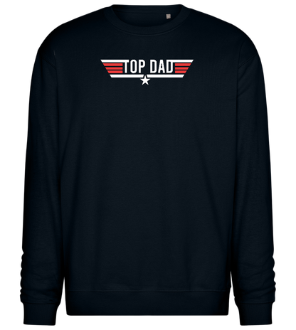 Top Dad Design - Comfort Essential Unisex Sweater_BLACK_front