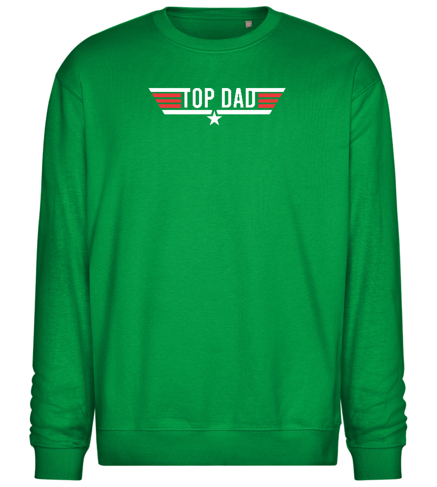 Top Dad Design - Comfort Essential Unisex Sweater_MEADOW GREEN_front