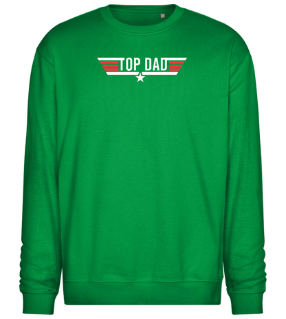 Top Dad Design - Comfort Essential Unisex Sweater_MEADOW GREEN_front