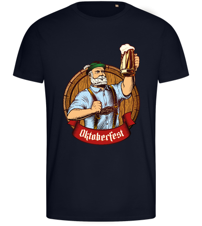 Oktoberfest Man Design - Basic men's fitted t-shirt_FRENCH NAVY_front