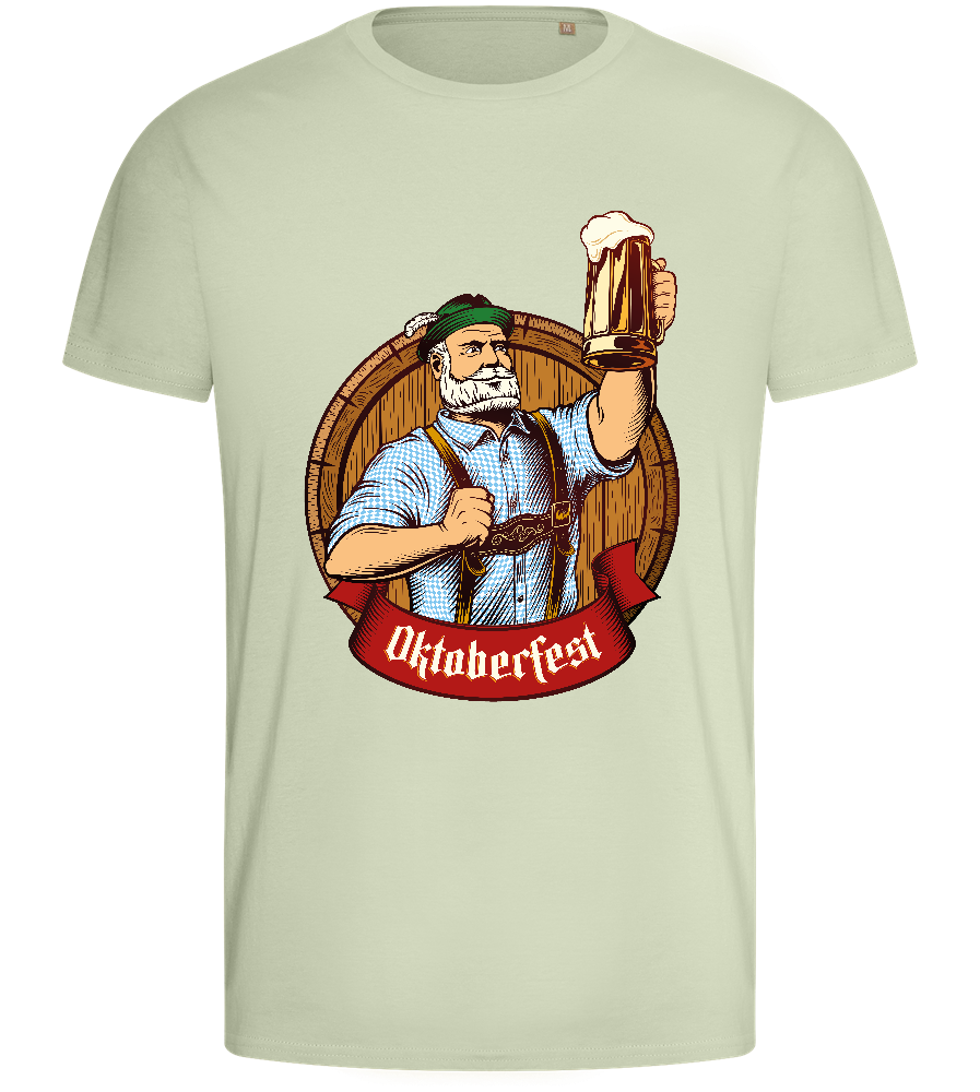 Oktoberfest Man Design - Basic men's fitted t-shirt_SILESTONE_front