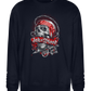 Ink And Blood Skull Design - Comfort Essential Unisex Sweater_FRENCH NAVY_front