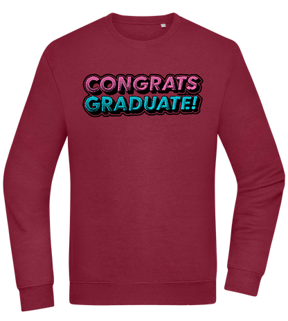 Congrats Graduate Design - Comfort Essential Unisex Sweater_BORDEAUX_front