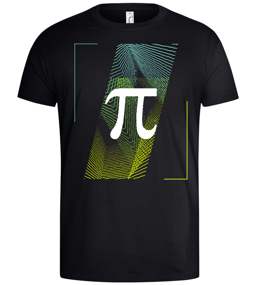 Pi Symbol Design - Basic men's t-shirt_MARINE_front