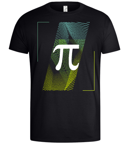 Pi Symbol Design - Basic men's t-shirt_MARINE_front