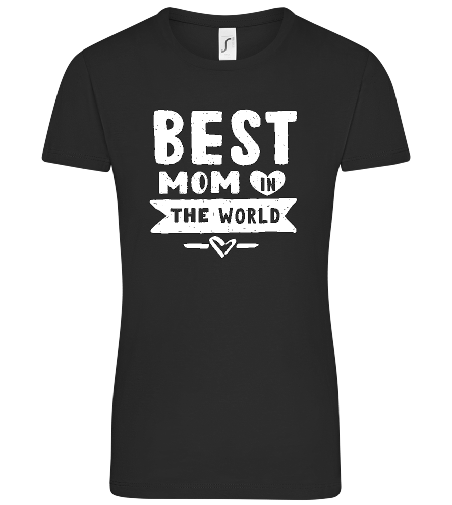 Best Mom Design - Comfort women's t-shirt_DEEP BLACK_front