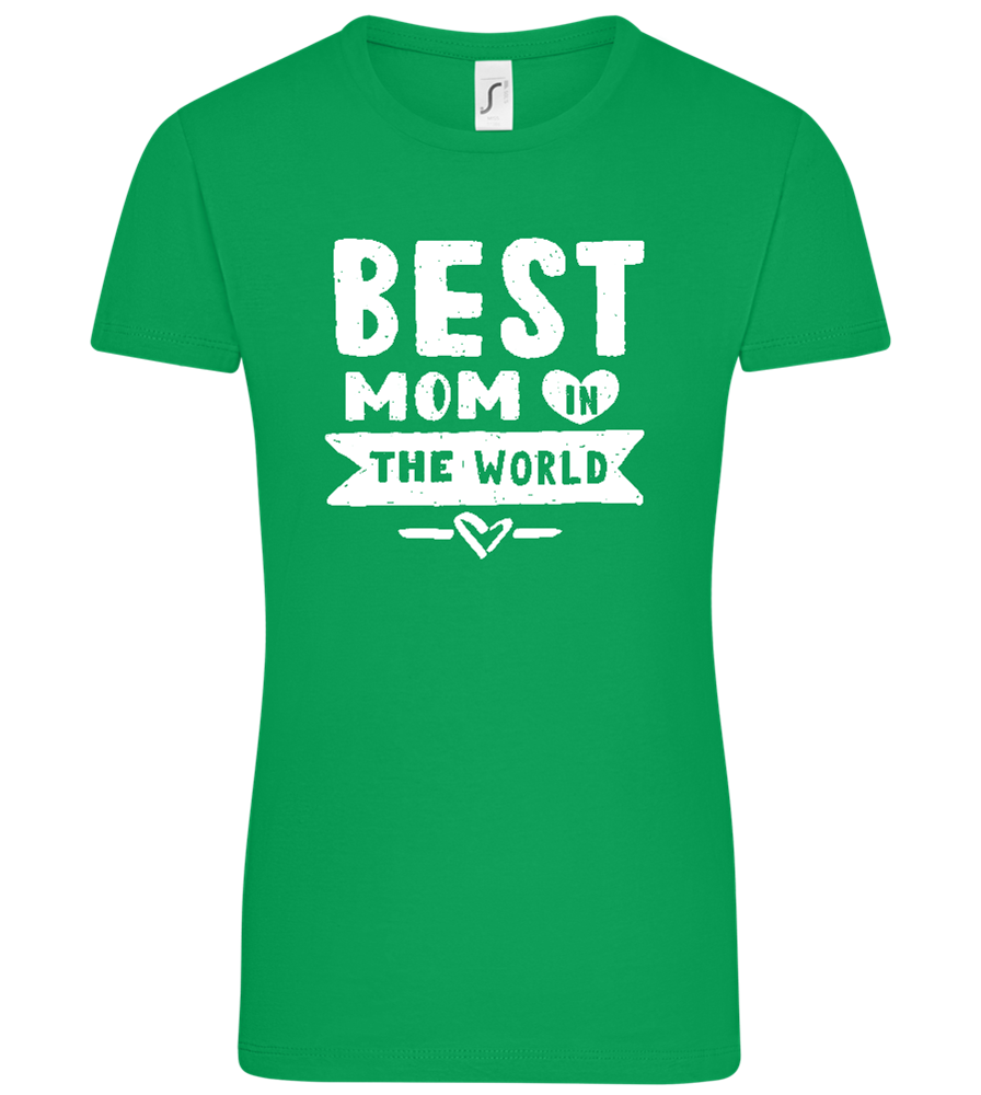 Best Mom Design - Comfort women's t-shirt_MEADOW GREEN_front