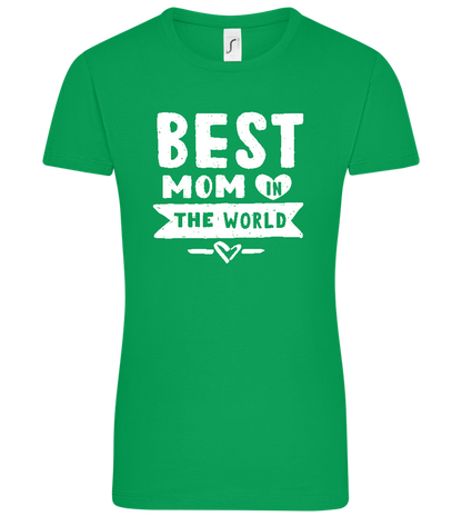 Best Mom Design - Comfort women's t-shirt_MEADOW GREEN_front