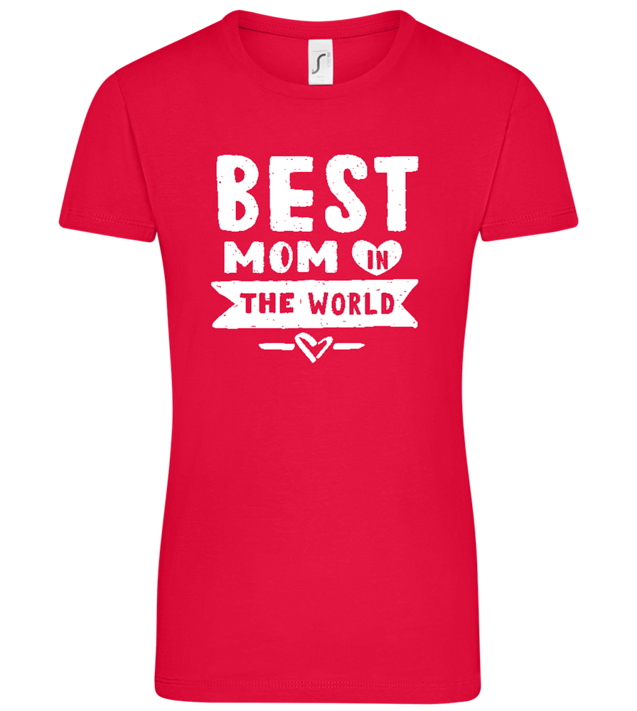 Best Mom Design - Comfort women's t-shirt_RED_front