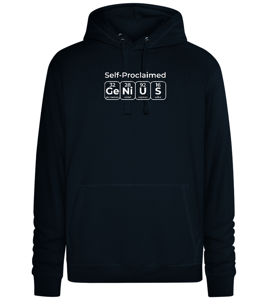 Periodic Table Genius Design - Premium unisex hoodie_BLACK_front