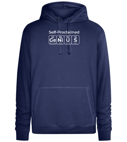 Periodic Table Genius Design - Premium unisex hoodie_DENIM CHINA_front