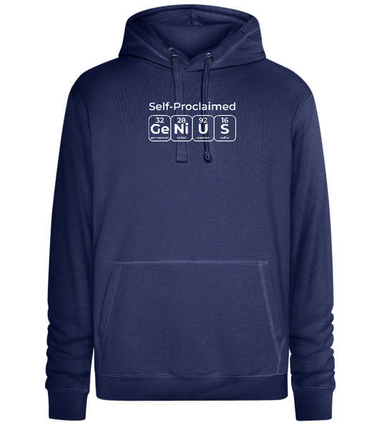 Periodic Table Genius Design - Premium unisex hoodie_DENIM CHINA_front