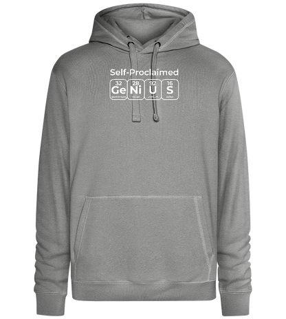 Periodic Table Genius Design - Premium unisex hoodie_ORION GREY II_front