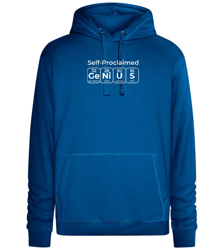 Periodic Table Genius Design - Premium unisex hoodie_ROYAL_front