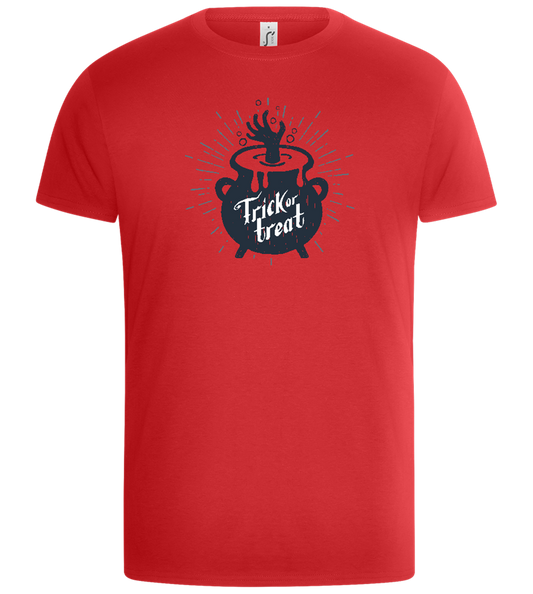 Trick or Treat Cauldron Design - Basic Unisex T-Shirt_RED_front