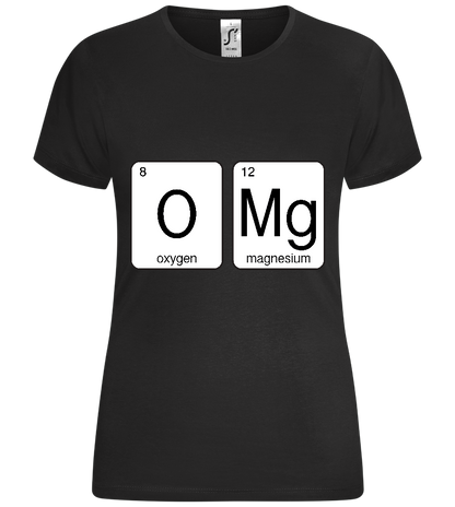 O-M-G Design - Comfort women's t-shirt_DEEP BLACK_front