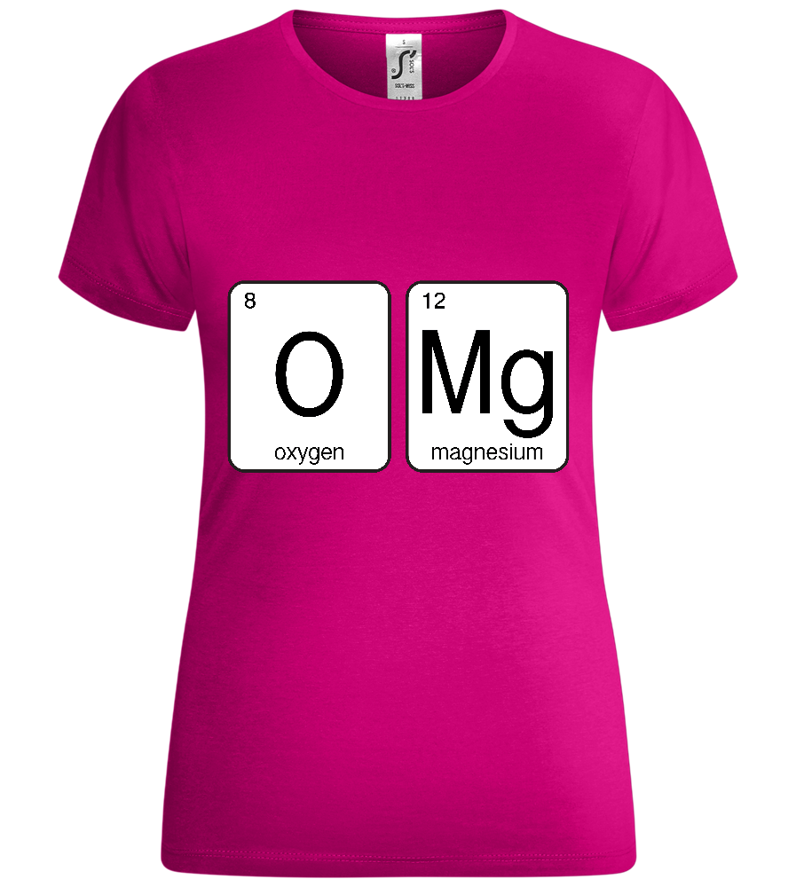 O-M-G Design - Comfort women's t-shirt_FUCHSIA_front