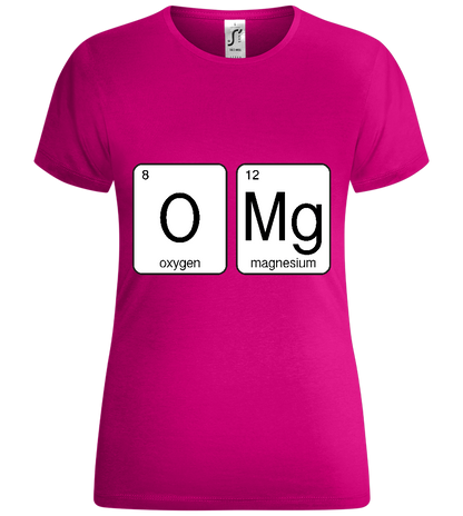 O-M-G Design - Comfort women's t-shirt_FUCHSIA_front