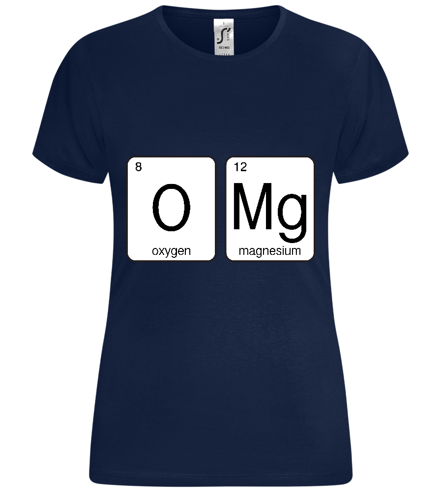 O-M-G Design - Comfort women's t-shirt_MARINE_front