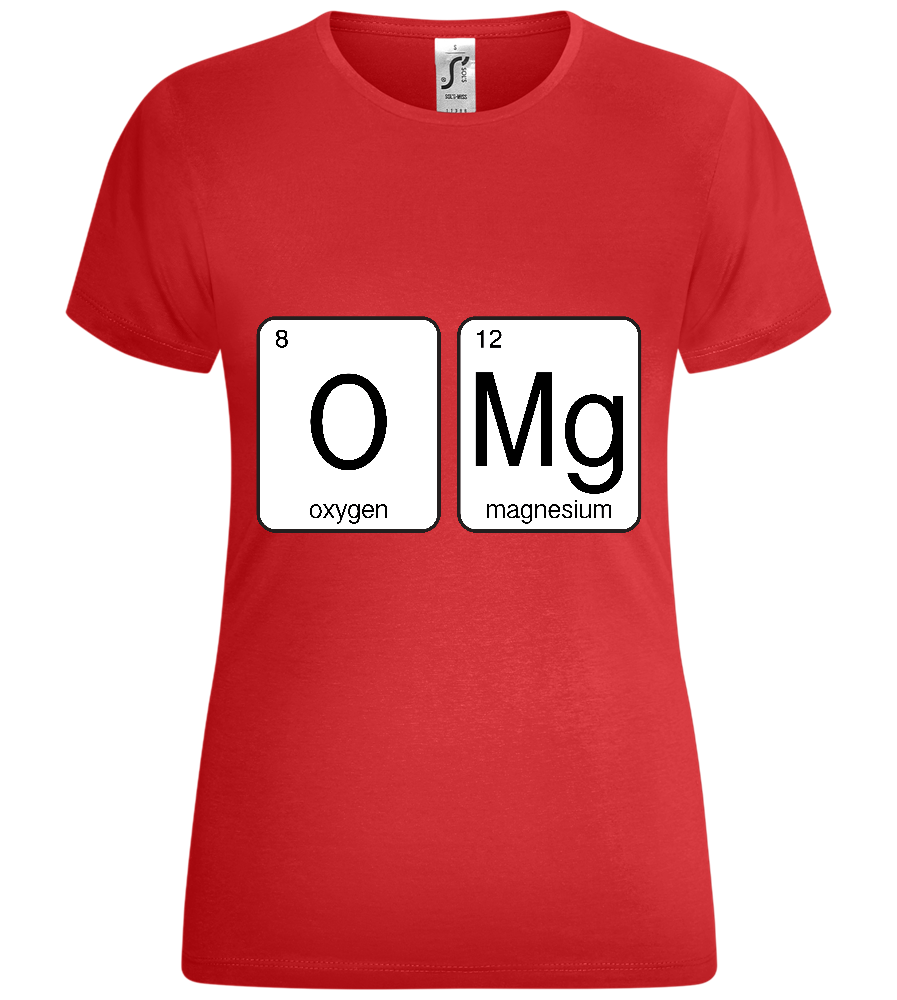 O-M-G Design - Comfort women's t-shirt_RED_front