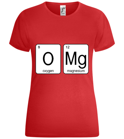 O-M-G Design - Comfort women's t-shirt_RED_front