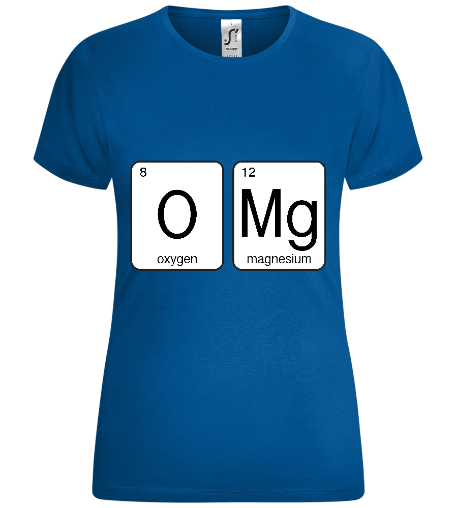 O-M-G Design - Comfort women's t-shirt_ROYAL_front