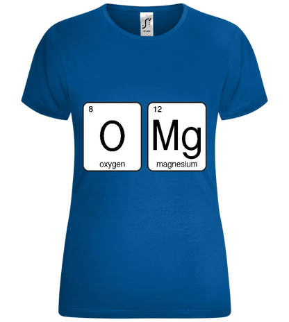 O-M-G Design - Comfort women's t-shirt_ROYAL_front